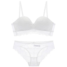 Load image into Gallery viewer, Anti-Slip Half Cup Push-Up Lingerie Set - YOVEN FASHION

