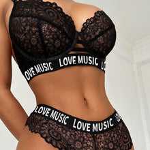 Load image into Gallery viewer, Avery Lingerie Set – Black - YOVEN FASHION
