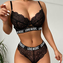 Load image into Gallery viewer, Avery Lingerie Set – Black - YOVEN FASHION
