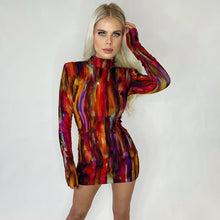 Load image into Gallery viewer, Eliza Long Sleeve Mini Dress - YOVEN FASHION
