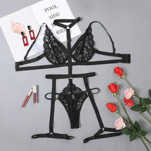 Load image into Gallery viewer, Emily Lingerie Set - Black Black / L - YOVEN FASHION
