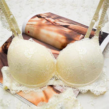 Load image into Gallery viewer, Lacy and Comfortable Push-Up Lingerie Set Beige / 85C - YOVEN FASHION
