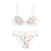 Load image into Gallery viewer, Push-Up Lingerie Set with Sexy Lace and Floral Pattern - YOVEN FASHION
