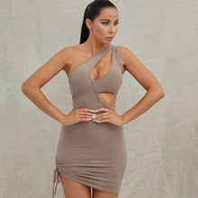 Load image into Gallery viewer, Rose Ruched Mini Dress - YOVEN FASHION

