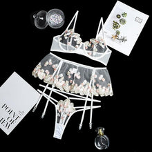 Load image into Gallery viewer, Scarlett Lingerie Set - White White / S - YOVEN FASHION
