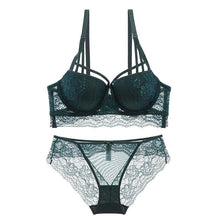 Load image into Gallery viewer, Sexy and Lacy Push-Up Lingerie Set - YOVEN FASHION
