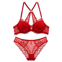 Load image into Gallery viewer, Sexy Front Closure Push-Up Lingerie Set Red / 70A - YOVEN FASHION

