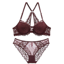 Load image into Gallery viewer, Sexy Front Closure Push-Up Lingerie Set - YOVEN FASHION
