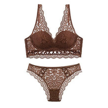 Load image into Gallery viewer, Sexy Lace Underwire Lingerie Set - YOVEN FASHION
