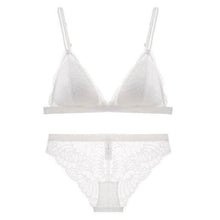 Load image into Gallery viewer, Sexy Lingerie Set with Soft Cup and Stylish Lace White / L - YOVEN FASHION
