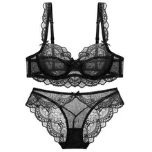 Load image into Gallery viewer, Thin Cup and Transparent Sexy Lingerie Set - YOVEN FASHION
