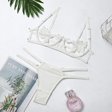 Load image into Gallery viewer, Ultra Thin Transparent Lingerie Set (3/4 Cup) White / M - YOVEN FASHION

